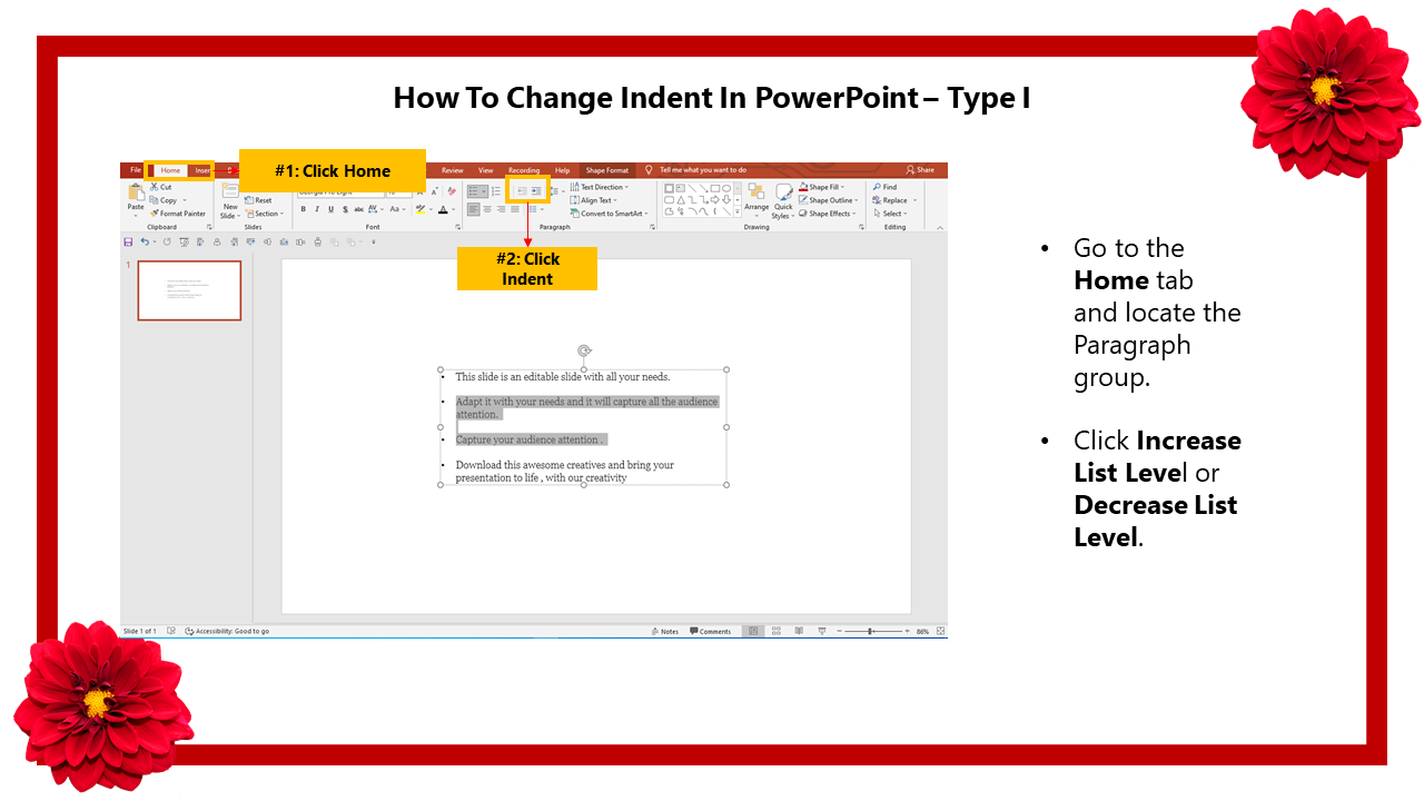 12_How To Change Indent In PowerPoint